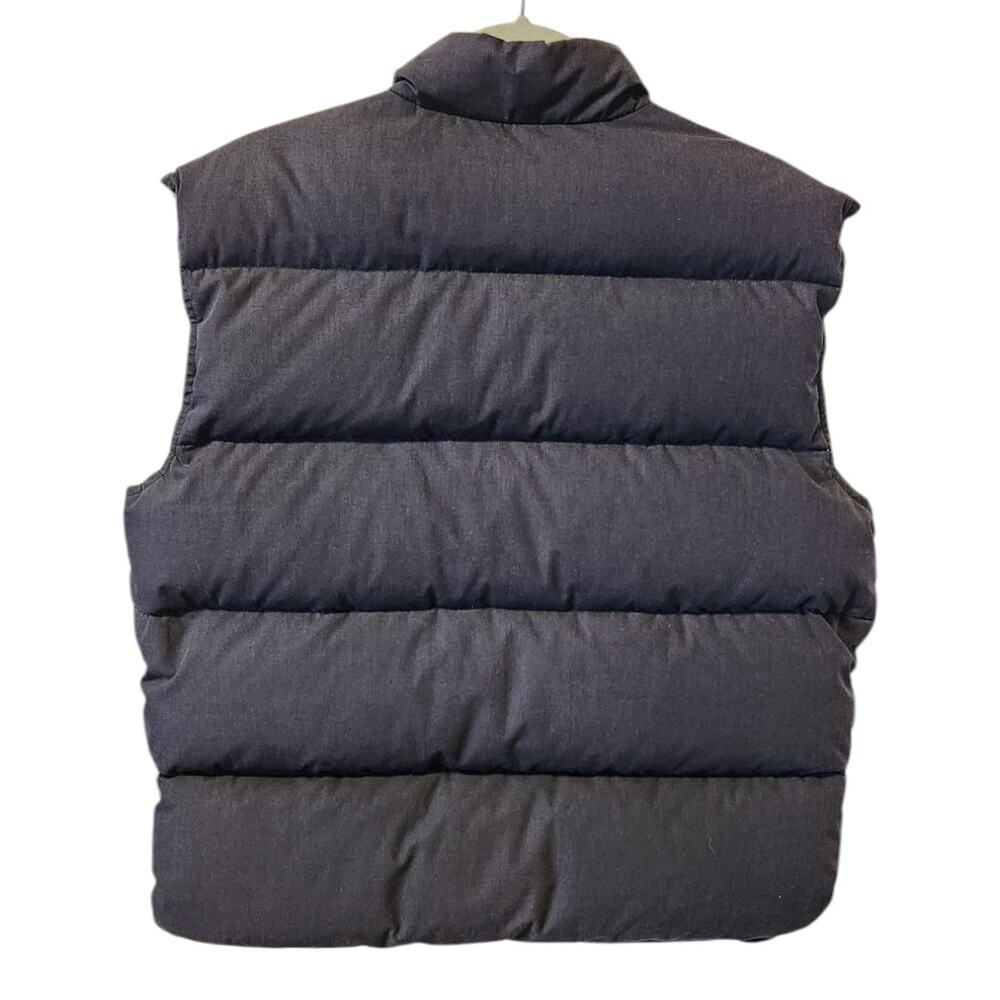 Mighty Mac Reversible Grey Duck Down Feather Filled Gray Puffer Vest Men Medium - Picture 4 of 7